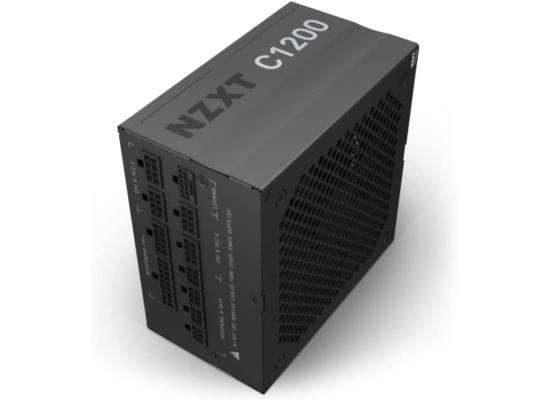 NZXT C1200, 1200W 80+ Gold Full Modular (ATX 3.0) PCIE 5.0 (12VHPWR) Gaming Power Supply w/ Hybrid Silent Fan Control, Fluid Dynamic Bearings