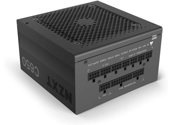 NZXT C650, 650 Watt 80+ Gold Certified, Hybrid Silent Fan Control, Fluid Dynamic Bearings - Modular Design ATX Gaming Power Supply