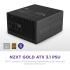 NZXT C1200, 1200W 80+ Gold Full Modular ATX (3.1) (PCIe 5.1) Gaming Power Supply w/ 135mm fluid dynamic bearing fan with Zero Fan Mode (Black)