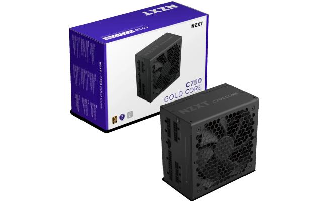 NZXT C750 Gold Core, 750W 80+ Gold Full Modular ATX (3.1) (PCIe 5.1) Gaming Power Supply w/ 135mm fluid dynamic bearing fan with Zero Fan Mode (Black)