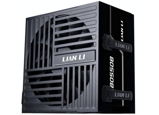 Lian Li RB550B PSU BLACK PCIE 5.1 (12V-2×6) 80 PLUS Bronze Non-Modular Power Supply, PCIe 6+2 pin cable,Includes full cable set for CPU, GPU, SATA, and PATA connections..