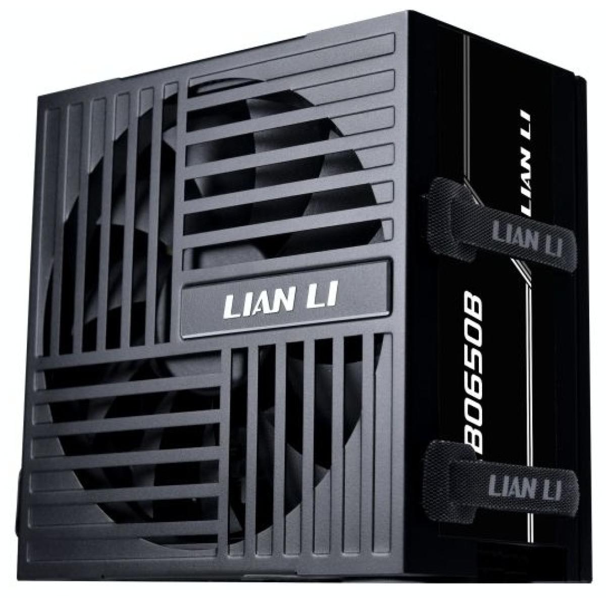 Lian Li RB650B PSU BLACK PCIE 5.1 (12V-2×6) 650W 80 PLUS Bronze Non-Modular Power Supply, PCIe 6+2 pin cable,Includes full cable set for CPU, GPU, SATA, and PATA connections..