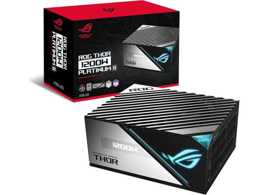 ASUS ROG THOR 1200W Platinum II (ATX 3.0) 80 Plus Platinum Fully Modular Power Supply w/ (12VHPWR) PCIE 5.0 Connector