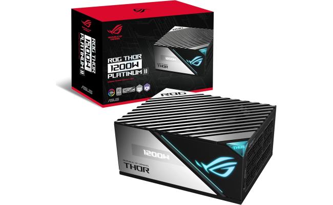 ASUS ROG THOR 1200W Platinum II (ATX 3.0) 80 Plus Platinum Fully Modular Power Supply w/ (12VHPWR) PCIE 5.0 Connector