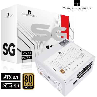 Thermalright (SG-1000-W) Gold 1000W (ATX 3.1) (PCIe 5.1) 80 Plus Gold Full-Modular, Smart Fan - Power Supply (White)