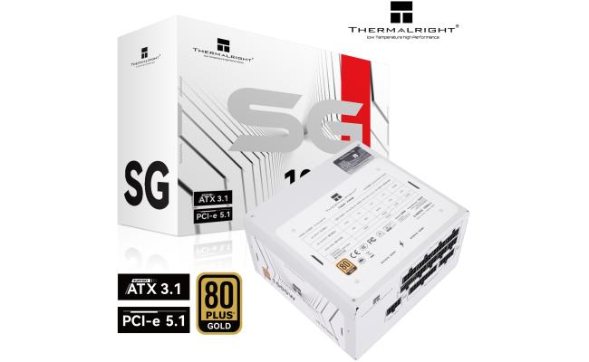 Thermalright (SG-1000-W) Gold 1000W (ATX 3.1) (PCIe 5.1) 80 Plus Gold Full-Modular, Smart Fan - Power Supply (White)