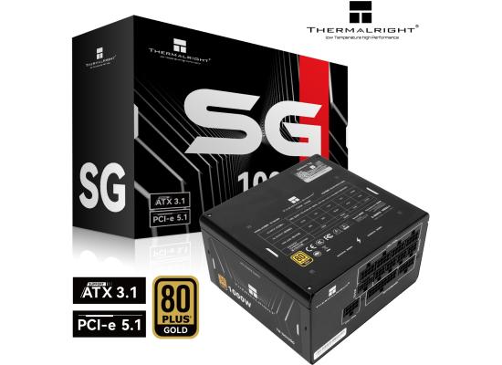 Thermalright (SG-1000) Gold 1000W (ATX 3.1) (PCIe 5.1) 80 Plus Gold Full-Modular, Smart Fan - Power Supply