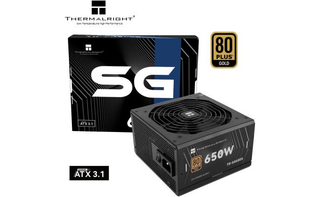 Thermalright (SG-650S) Gold 650W (ATX 3.1) 80 Plus Gold Fixed Cable, Smart Fan - Power Supply