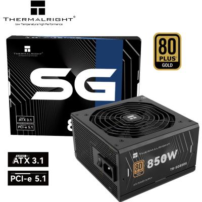 Thermalright (SG-850S) Gold 850W (ATX 3.1) (PCIe 5.1) 80 Plus Gold Fixed Cable, Smart Fan - Power Supply