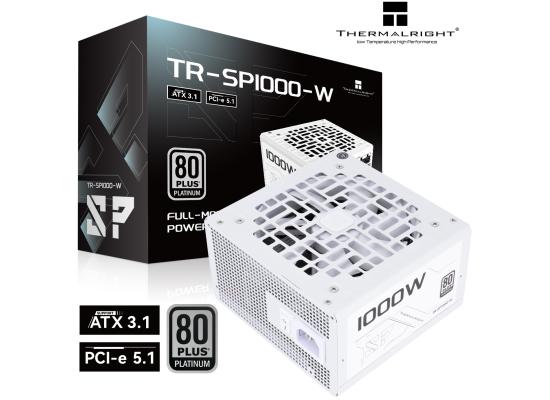 Thermalright (SP-1000-W) Platinum 1000W (ATX 3.1) (PCIe 5.1) 80 Plus Platinum Full Modular, Smart Fan - Power Supply (White)