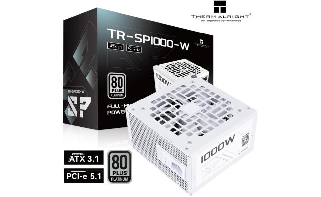 Thermalright (SP-1000-W) Platinum 1000W (ATX 3.1) (PCIe 5.1) 80 Plus Platinum Full Modular, Smart Fan - Power Supply (White)