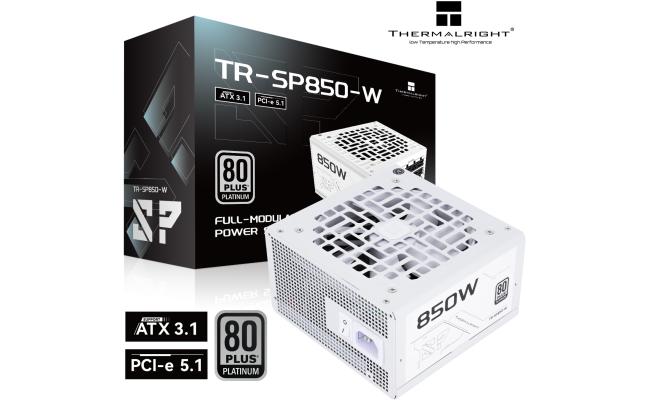 Thermalright (SP-850-W) Platinum 850W (ATX 3.1) (PCIe 5.1) 80 Plus Platinum Full Modular, Smart Fan - Power Supply (White)