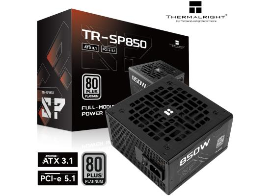 Thermalright (SP-850) Platinum 850W (ATX 3.1) (PCIe 5.1) 80 Plus Platinum Full Modular, Smart Fan - Power Supply