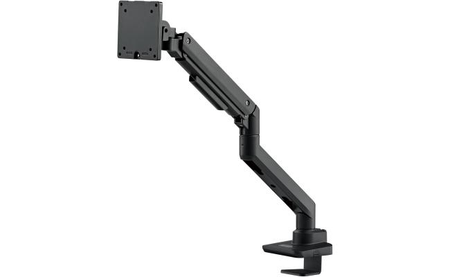 SilverStone ARM14B (Black) Single Monitor Arm w/ Heavy-Duty Gas Spring Design & Versatile Adjustability, For Monitors Up To 49" Size & 20kg Weight, VESA Mounting Interface Standard (MIS), 100mm x 100mm / 75mm x 75 mm Mounting Hole
