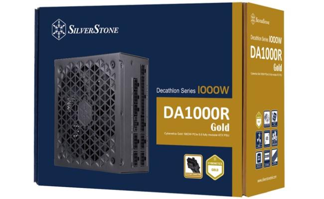 SilverStone DA1000R Gold 1000W (ATX 3.0) PCIE 5.0 (12VHPWR) 80 Plus Gold Full Modular - High Performance Power Supply