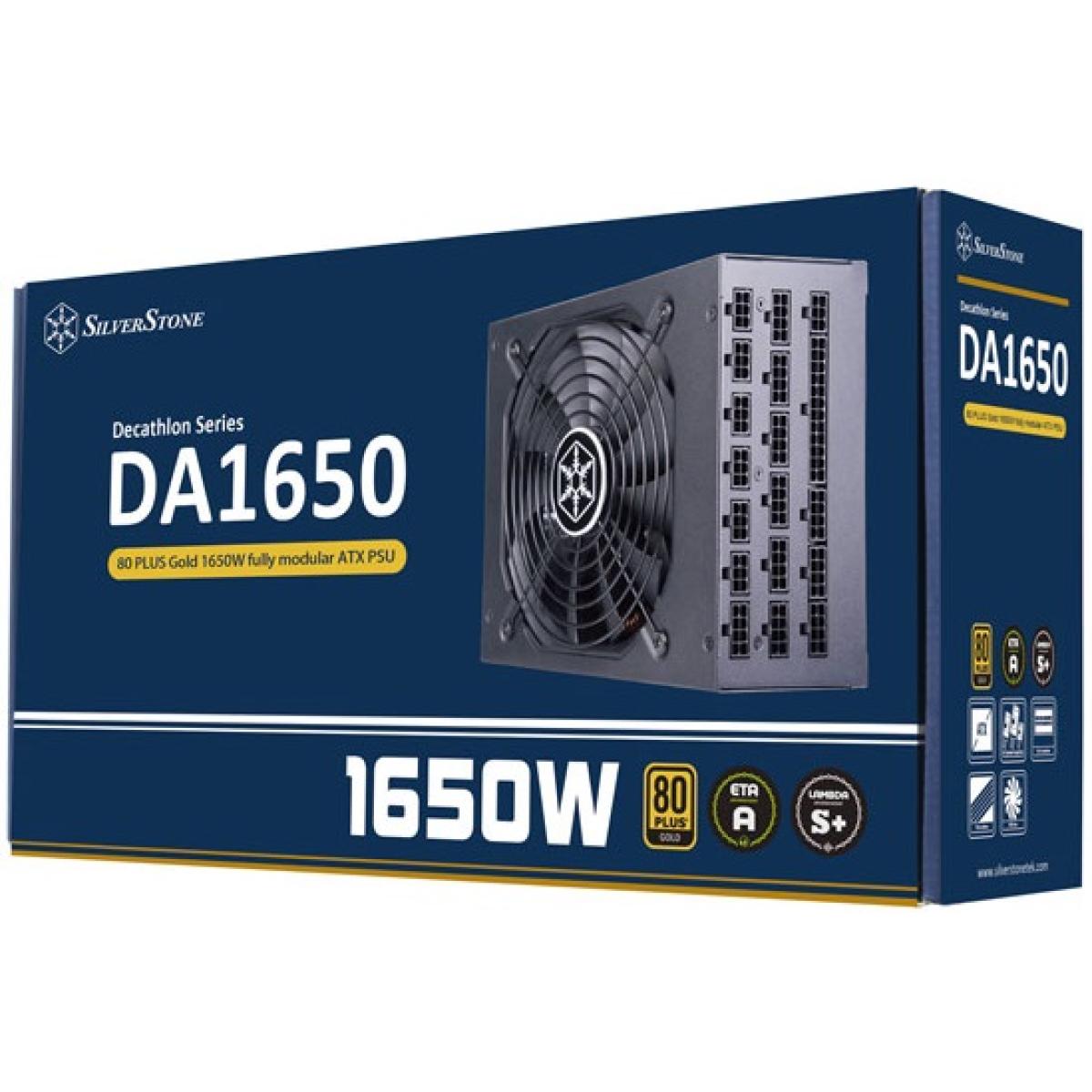 SilverStone DA1650 Gold 1650W ATX 80 Plus Gold Full Modular Heavy Duty & High Performance Power Supply