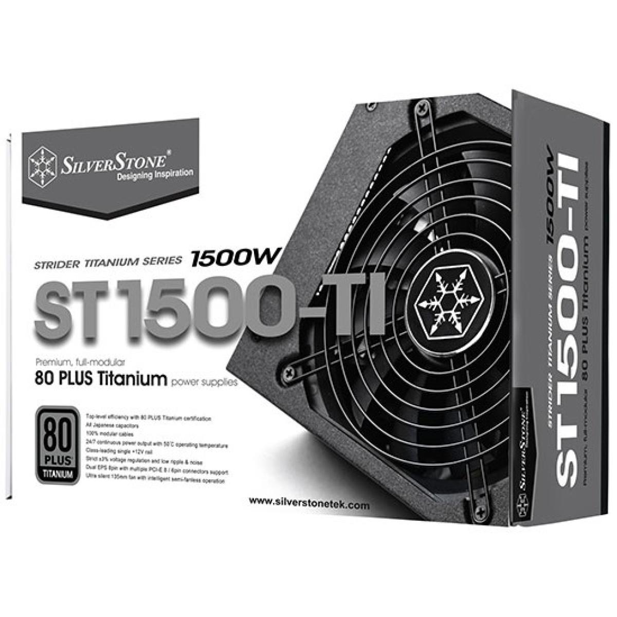 SilverStone ST1500-TI V2 Titanium 1500W ATX 80 Plus Titanium Full Modular Heavy Duty & High Performance Power Supply