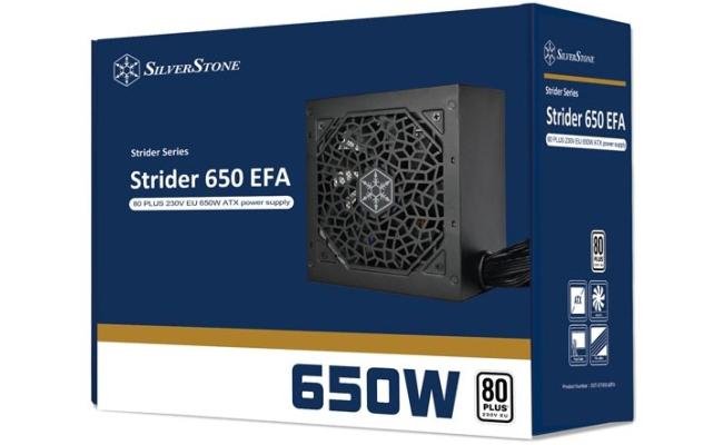 SilverStone Strider 650 EFA 230V EU 650W ATX (PS2) 80 Plus White Performance Power Supply w/ Silent 120mm fan
