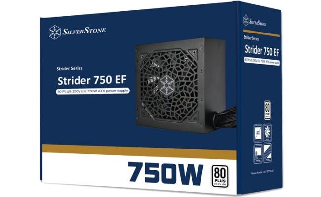 SilverStone Strider 750 EF 230V EU 750W ATX (PS2) 80 Plus White Performance Power Supply w/ Silent 120mm fan