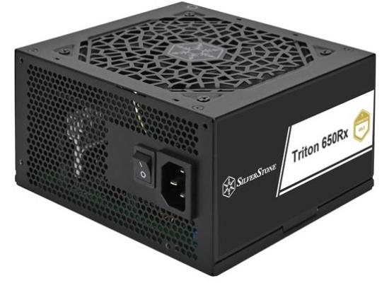 SilverStone Triton 650Rx Gold 650W (ATX 3.1) PCIE 5.1 (12V-2x6 ) 80 Plus Gold Fixed Cables - High Performance Power Supply w/ Silent 120mm Fan