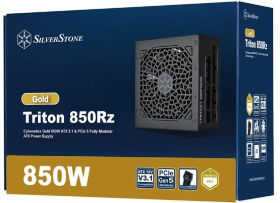 SilverStone Triton 850Rz Gold 850W (ATX 3.1) PCIE 5.1 (12V-2x6 ) Full Modular 80 Plus Gold - High Performance Power Supply w/ Silent 120mm Fan