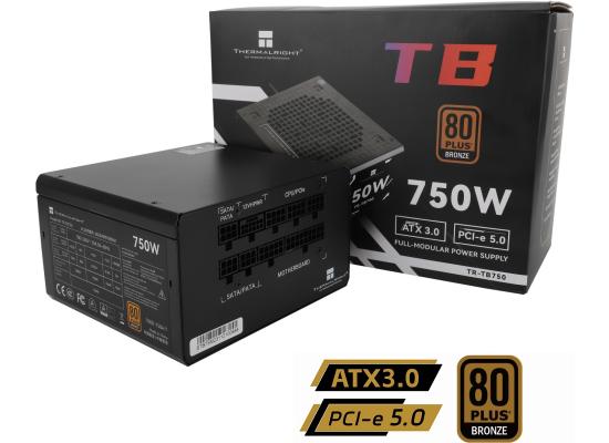 Thermalright (TB-750) Bronze 750W (ATX 3.1) (PCIe 5.1) 80 Plus Bronze Fixed Cable, Smart Fan - Power Supply
