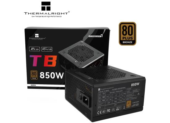 Thermalright (TB-850S) Bronze 850W (ATX 3.0) PCIE 5.0 (12VHPWR) 80 Plus Bronze, Smart Fan - Power Supply