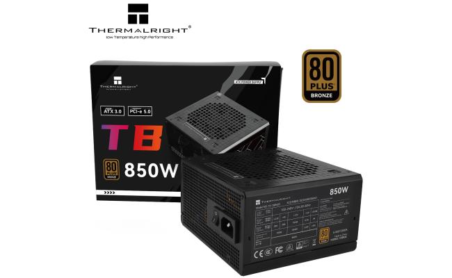 Thermalright (TB-850S) Bronze 850W (ATX 3.0) PCIE 5.0 (12VHPWR) 80 Plus Bronze, Smart Fan - Power Supply