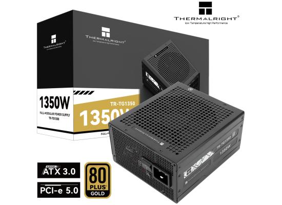 Thermalright (TG-1350) Gold 1350W (ATX 3.0) PCIE 5.0 (12VHPWR) 80 Plus Gold Full Modular, Smart Fan - Power Supply