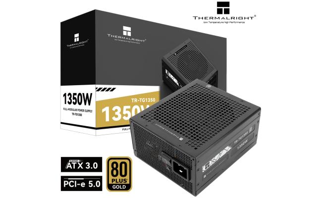 Thermalright (TG-1350) Gold 1350W (ATX 3.0) PCIE 5.0 (12VHPWR) 80 Plus Gold Full Modular, Smart Fan - Power Supply