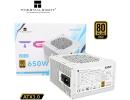 Thermalright (TG-650S-W) Gold 650W (ATX 3.0) 80 Plus Gold Non Modular, Smart Fan - Power Supply (White)