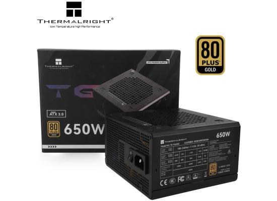 Thermalright (TG-650S) Gold 650W (ATX 3.0) 80 Plus Gold Non Modular, Smart Fan - Power Supply