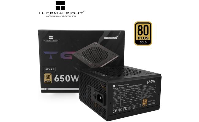 Thermalright (TG-650S) Gold 650W (ATX 3.0) 80 Plus Gold Non Modular, Smart Fan - Power Supply