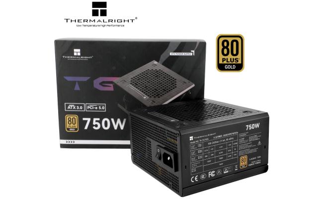 Thermalright (TG-750S) Gold 750W (ATX 3.0) PCIE 5.0 (12VHPWR) 80 Plus Gold Non Modular, Smart Fan - Power Supply