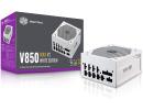 Cooler Master V850 Gold V2 Full Modular Power Supply, 850W, 80+ Gold Efficiency, Semi-fanless Operation, 16AWG PCIe high-Efficiency Cables - White Edition 