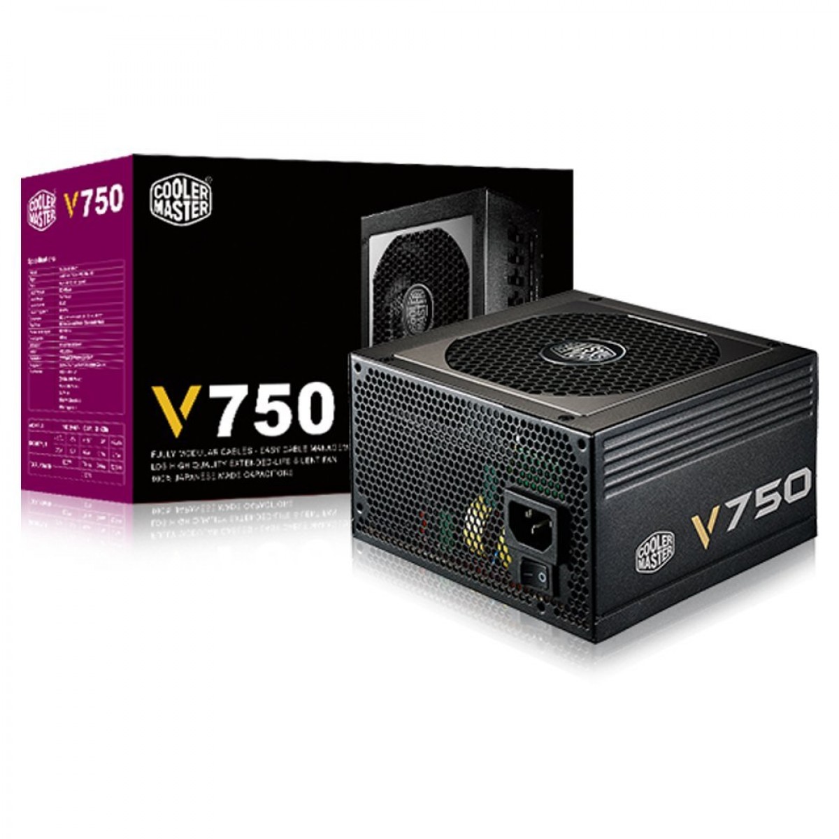 Cooler Master V750 750w fully modular 80 PLUS Gold Power Supply