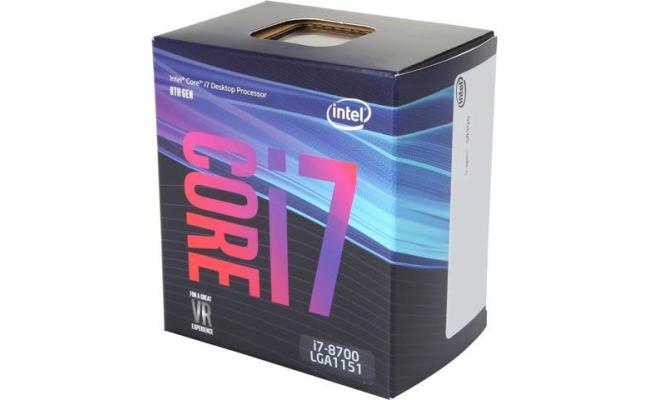 Intel Core i7-8700 Coffee Lake 6-Core (4.7 GHz Max Turbo)
