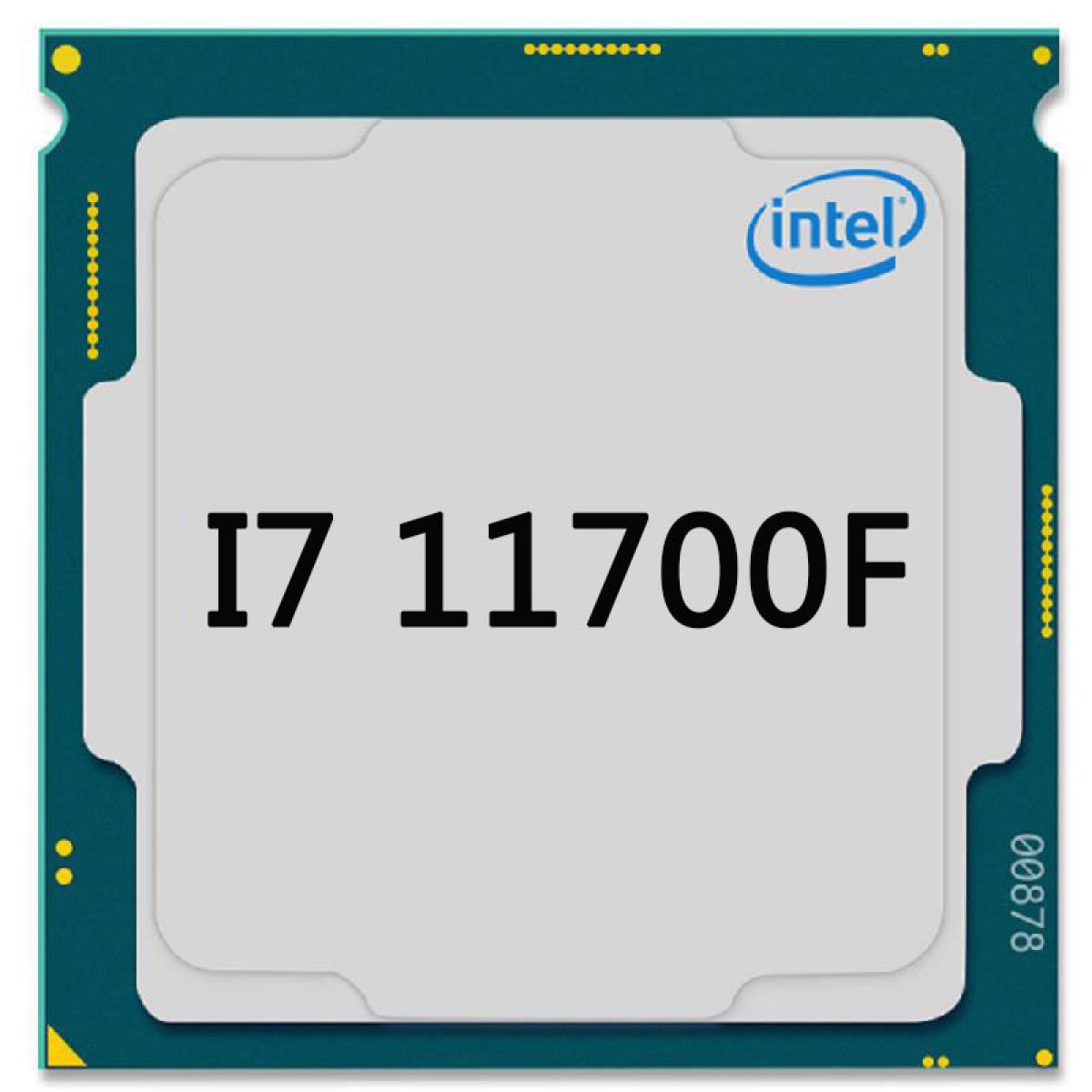 Intel Core i7-11700F Desktop Processor LGA1200, 8 Cores , 16 Threads up to 4.90 GHz (Tray)