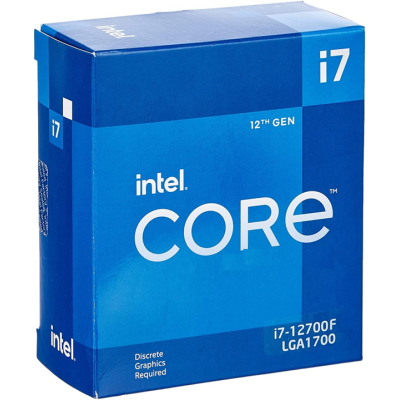 Intel Core i7-12700F Desktop 12TH Gen Processor LGA1700, 12 Cores (8P+4E) , 20 Threads Up To 4.9 GHz