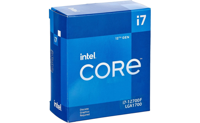 Intel Core i7-12700F Desktop 12TH Gen Processor LGA1700, 12 Cores (8P+4E) , 20 Threads Up To 4.9 GHz