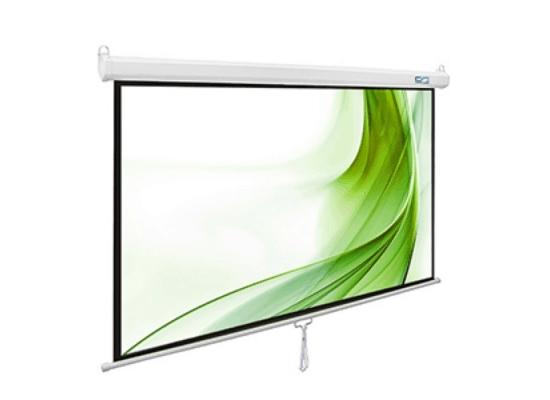 iView White 180x180cms Manual Wall/Ceiling Projector Screen 