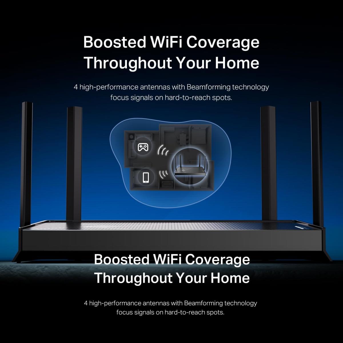 TP-Link Dual-Band BE3600 Wi-Fi 7 Router Archer BE230 | 4-Stream 3.6 Gbps | 2×2.5G + 3×1G Ports, USB 3.0, 2.0 GHz Quad Core, 4 Antennas | VPN Clients & Server | EasyMesh, HomeShield, MLO, Private IOT