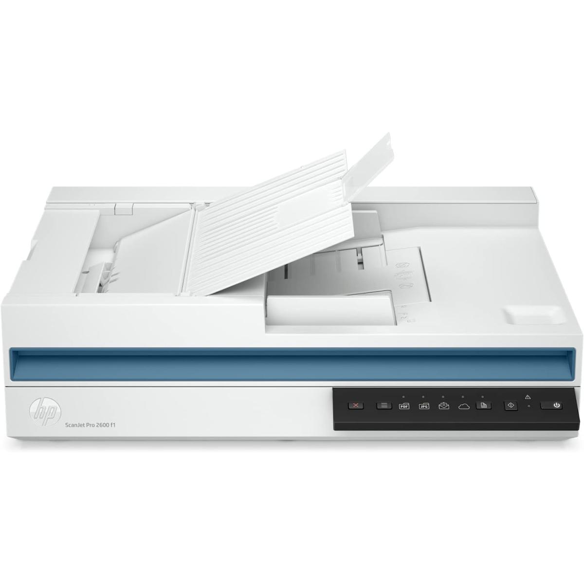 HP ScanJet Pro 2600 f1 Scanner, Scanning Up To 50 images (25 pages) per minute, Duplex scanning in one pass, Automatic document feeder