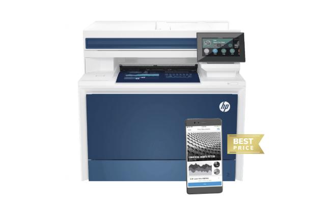 HP Color LaserJet Pro MFP 4303fdw 4-In-One Multifunction Wireless Laser Printer (Print, copy, scan, fax), Duplex, Automatic Document Feeder w/ 4.3” diagonal WLED-backlit Display, USB, Network & Wireless (Wi-Fi 5) Connectivity