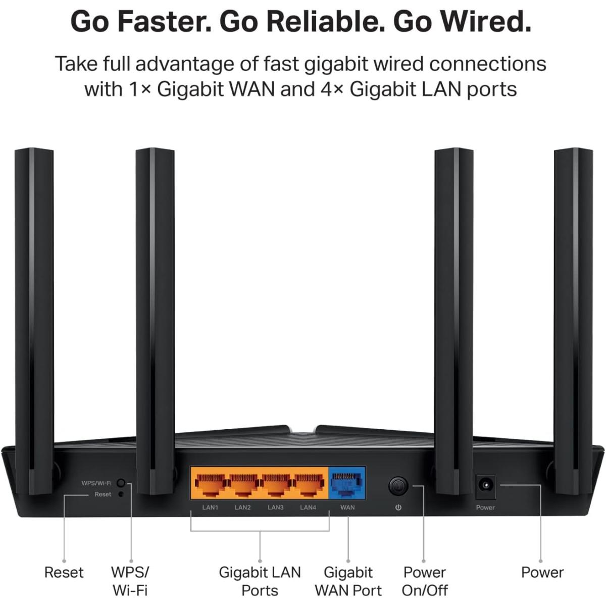 TP-Link AX1800 WiFi 6 Smart WiFi Router (Archer AX23) - Dual Band Gigabit Wireless Internet Router, OFDMA, Parental Controls, Long Range Coverage