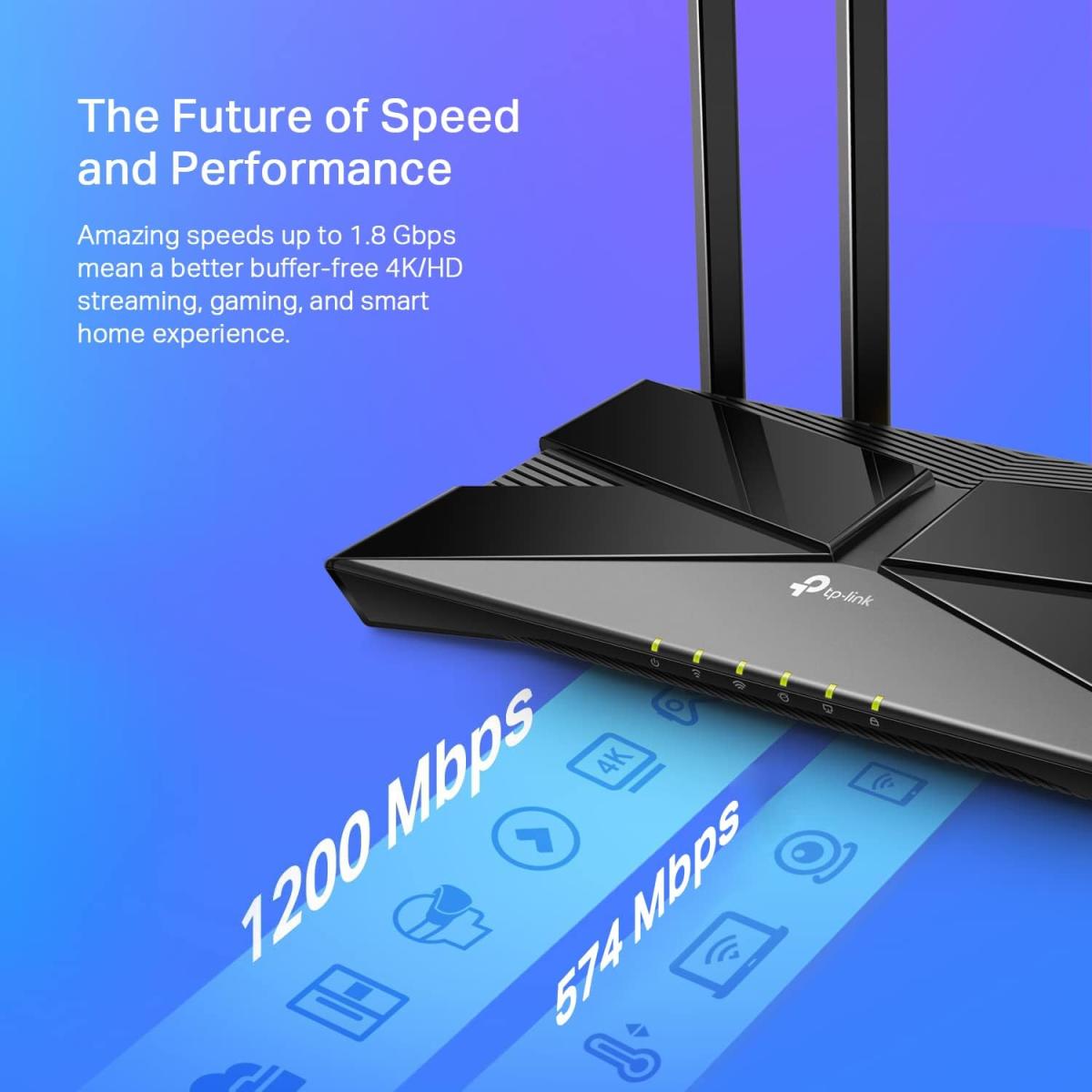 TP-Link AX1800 WiFi 6 Smart WiFi Router (Archer AX23) - Dual Band Gigabit Wireless Internet Router, OFDMA, Parental Controls, Long Range Coverage