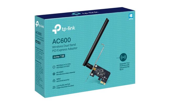 TP-Link Archer T2E AC600 Wireless Dual Band PCI Express Adapter w/ Antenna (2.4Ghz Up To 200mb/s) (5GHz Up To 433mb/s)