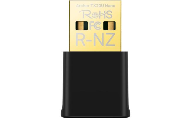 TP-Link Nano USB WiFi 6 Adapter for PC(Archer TX20U Nano) - AX1800 2.4G/5G Dual-Band Wireless Network Transceiver Adapter for Desktop PC, OFDMA, MU-MIMO, WPA3, Travel Size, Supports Windows 11/10