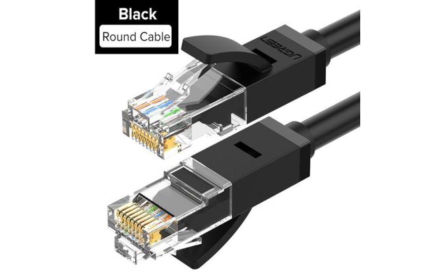 UGREEN Black Cat6 RJ45 Ethernet Network Cable 6 Feet 2M