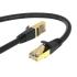 HAING CAT8 40Gbps 2000MHz Black High Quality RJ45 Ethernet Network Cable - 16 Feet 5M